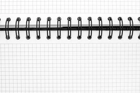 Fragment of the opened notebook Stock Photos