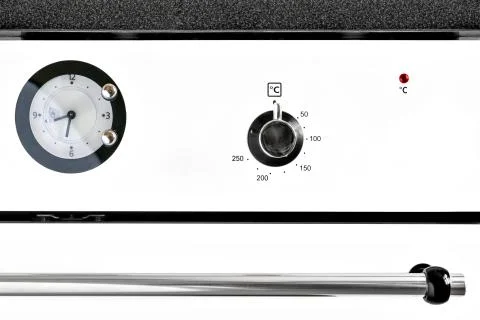 Fragment of the oven panel. Stock Photos