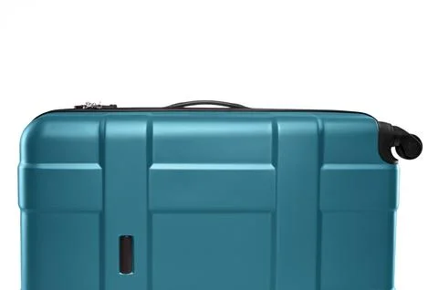 Fragment of plastic valise Stock Photos