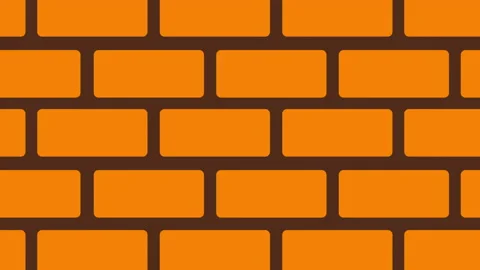 Fragment of red brick wall seamless square pattern in 4k video. Stockbeeldmateriaal 147595216