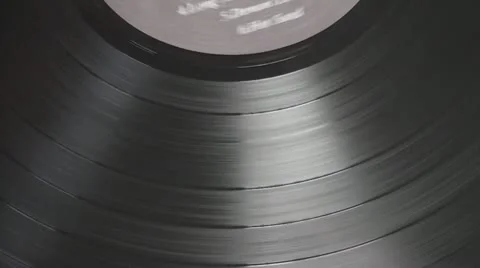Fragment of a rotating vinyl disc Stock Footage 11103538