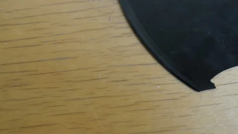 Fragment Of Smashed Old Record. Stock Footage 106052233