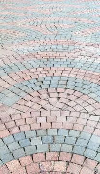 Fragment of square, lined with ceramic granite of the square tiles Stock Photos
