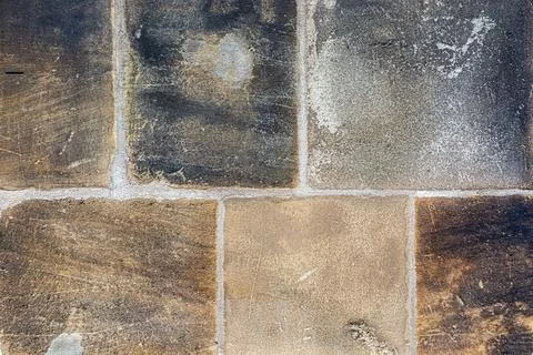 Fragment of a stone wall. Stock Photos
