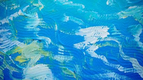 Fragment of a surface with random strokes of bright paint Stock Photos
