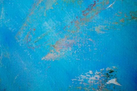 Fragment of a surface with random strokes of bright paint Stock Photos