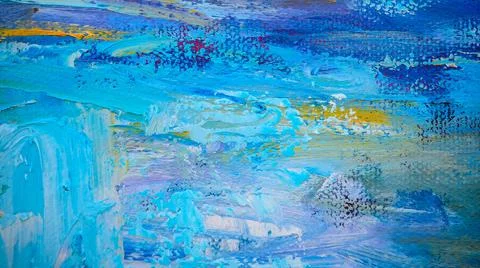 Fragment of a surface with random strokes of bright paint Stock Photos