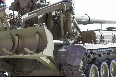 Fragment of the technique of construction troops Stock Photos