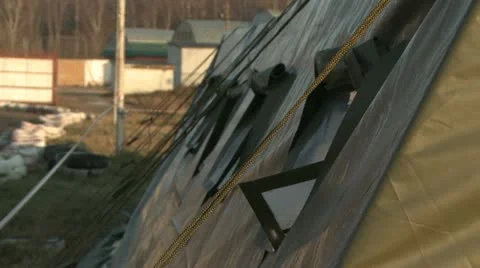 Fragment of tent Stock-Footage 11423619