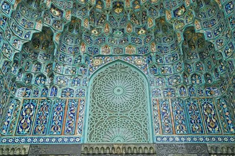 Fragment of a tiled wall Stock Photos