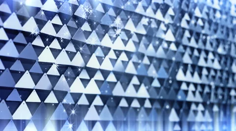 Fragment of triangles with particle light Stock Footage 42114071