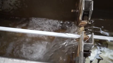 Fragment Wire drawing equipment. Cable extrusion production process Video stock 252485625