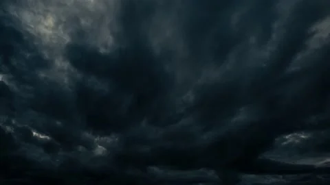 Fragmentary clouds float on the sky. Stock Footage 142761311