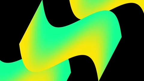 Fragmented Angular Green Teal Gradient Polygon Abstract Stock Footage 337390954