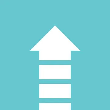 Fragmented arrow, growth, teamwork Stock Illustration