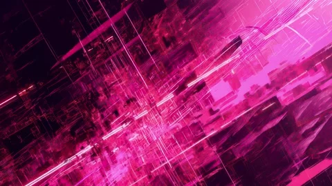 Fragmented control grid with data pulses and transitions Video stock 309542845