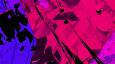 Fragmented control grid with neon flickers and lines Stock Footage 309537923