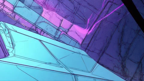 Fragmented control grid with signal feedback loops Stock Footage 309538049