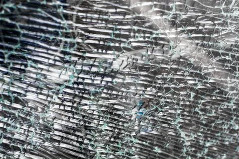 Fragmented Cracked Glass Pattern Stock Photos