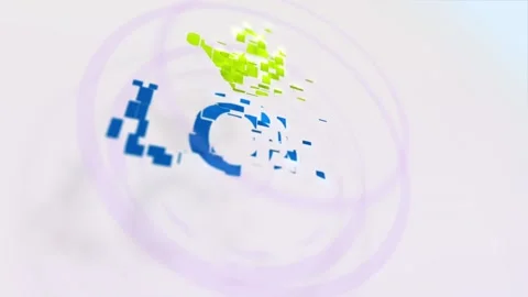 Fragments logo reveal After Effects stock