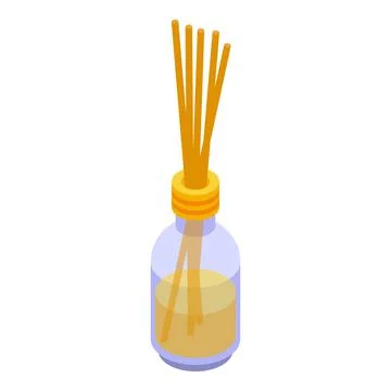 Fragrance sticks diffuser icon, isometric style Stock Illustration