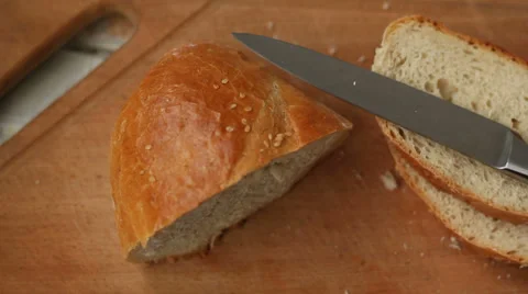 Fragrant Bread Stock Footage 34185301