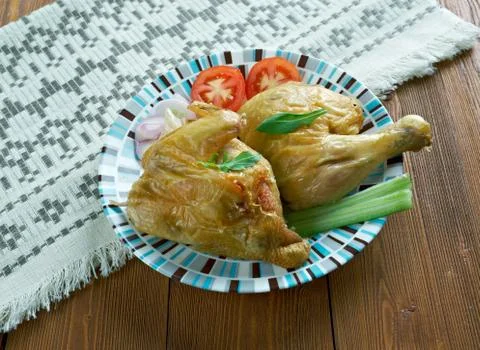 Fragrant chicken. Fotos Stock