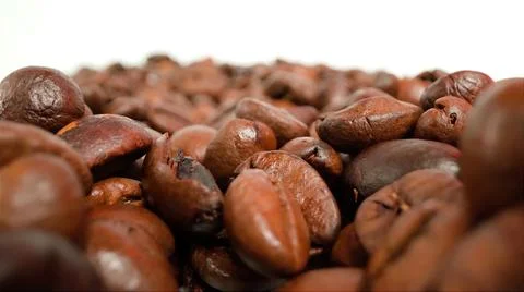 Fragrant cocoa beans as a background Stock Photos