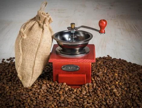 Fragrant coffee beans Stock Photos