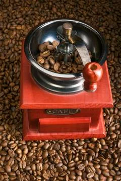 Fragrant coffee beans Stock Photos