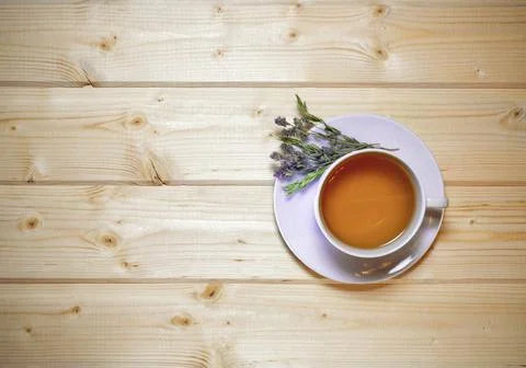Fragrant herbal tea with thyme. Stock Photos