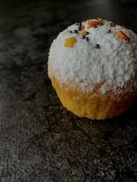Fragrant orange muffin Stock Photos
