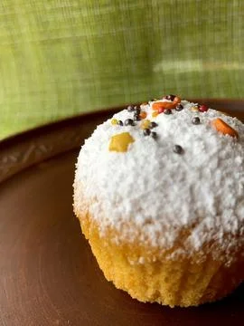 Fragrant orange muffin Stock Photos