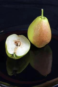 Fragrant pears fruit Stock Photos