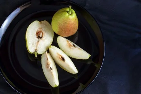 Fragrant pears fruit Stock Photos