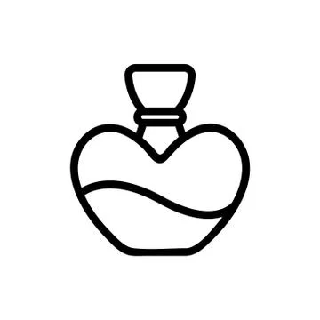 Fragrant perfume icon vector. Isolated contour symbol illustration Ilustração Stock