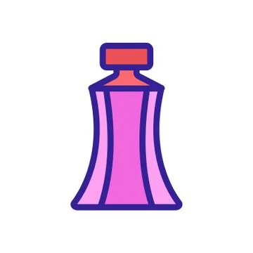 Fragrant perfume icon vector. Isolated contour symbol illustration Stock-Illustration