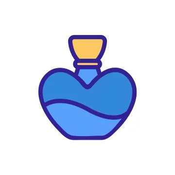 Fragrant perfume icon vector. Isolated contour symbol illustration Stock-Illustration