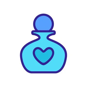 Fragrant perfume icon vector. Isolated contour symbol illustration Stock-Illustration