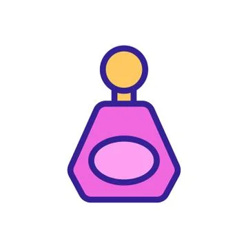 Fragrant perfume icon vector. Isolated contour symbol illustration Stock-Illustration