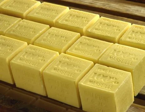 Fragrant soap orderly Stock Photos