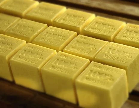 Fragrant soap orderly Stock Photos
