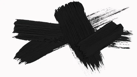 Frame - Abstract Paint Brush Strokes Transition Reveal with Alpha Channel Stock Footage 112502914