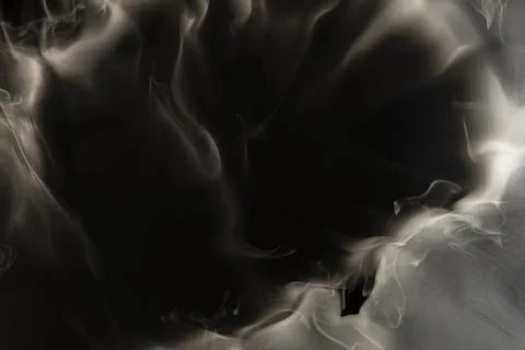 Frame abstract smoke background, black texture design Stock Illustration