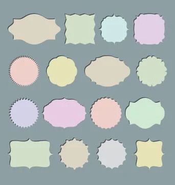 Frame and label set Stock-Illustration