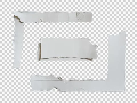 Frame and text box shape made of Strips of white paper Stock Photos