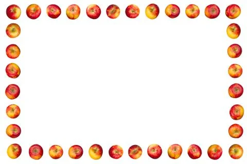 Frame of apples Stock Photos