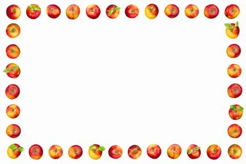 Frame of apples Stock Photos