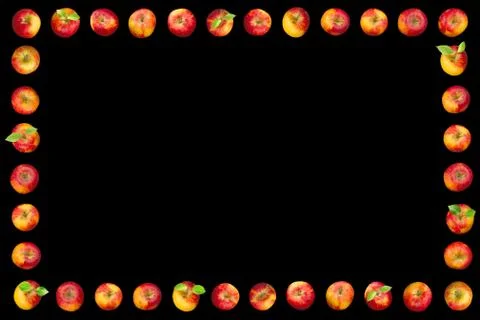 Frame of apples Stock Photos
