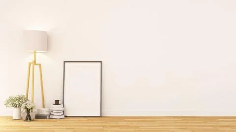 Frame for artwork or gallery- 3D rendering Stock Illustration